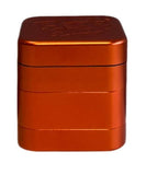 Best Buds ''The Cube'''Square Aluminium Grinder Rust (50 mm)