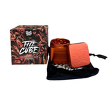 Best Buds ''The Cube'''Square Aluminium Grinder Rust (50 mm)
