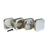 Best Buds ''The Cube'' Square Aluminium Grinder Rust (50mm)