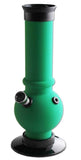Black Leaf Acrylic Sturdy Bong Green