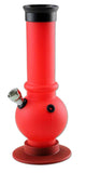 Black Leaf Acrylic Sturdy Bong Red