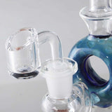 Black Leaf '"Blue Donut'' Dab Rig Rycycler Bong