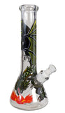Black Leaf ''Dragon'' Hand Painted Flask Bong