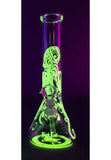Black Leaf ''Kraken'' Glow In Dark Ice Bong