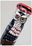 Black Leaf "Owl'' Hand Painted Flask Bong
