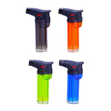 Blue Flame Single Torch Lighter - Colour Mix