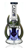 Calvo ''Black Horn'' Recycler Bong Blue/Black