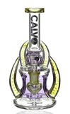 Calvo ''Yellow Horn'' Recycler Bong Purple/Yellow
