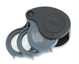 Carson ''Triview'' Folding Microscope Loop/Lenses (5x, 10x, 15x)