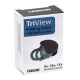 Carson ''Triview'' Folding Microscope Loop/Lenses (5x, 10x, 15x)