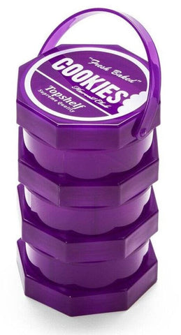 Cookies 3 Parts Purple Stacked Storage Jar