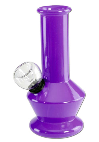 Black Leaf ''Coloured'' Basic Glass Bong Purple