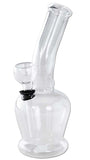 Black Leaf Glass Mini ''Curved''  Basic Bong