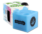 Piecemaker ''Glow Cube'' Silicone Dab Rig Blue