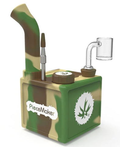 Piecemaker ''Cube'' Silicone Dab Rig Camo