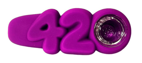 Urban Crew ''420 Purple'' Silicone Pipe