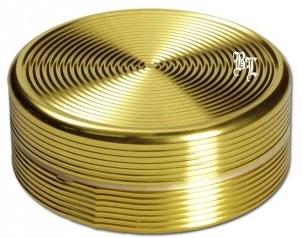Black Leaf Aluminium 'Ripple' 2 Part Grinder - Gold