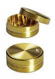 Black Leaf Aluminium 'Ripple' 2 Part Grinder - Gold