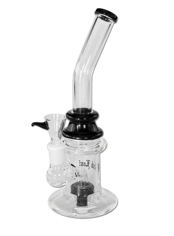 Black Leaf Bubbler with Drum Percolator (Black)