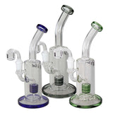 Black Leaf Green Oil Bong/Dab Rig with Drum Percolator