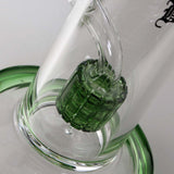 Black Leaf Grey Oil Bong/Dab Rig with Drum Percolator