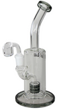 Black Leaf Grey Oil Bong/Dab Rig with Drum Percolator