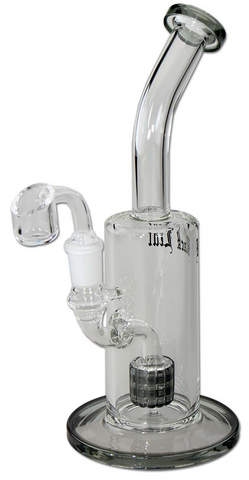 Black Leaf Grey Oil Bong/Dab Rig with Drum Percolator