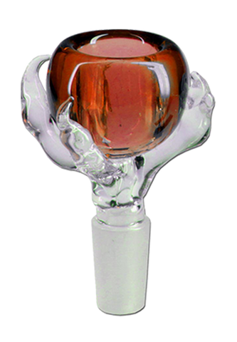 Claw Glass Bong Bowl - Amber