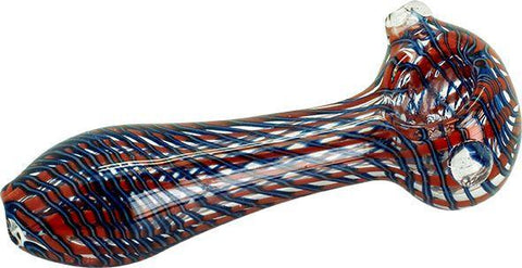 Colour Changing Glass Pipe - Black/Red/Blue