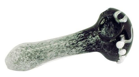 Colour Changing Glass Pipe - Black/White