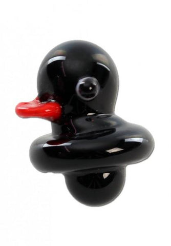 Glass Carb Cap 'Duck' - Black