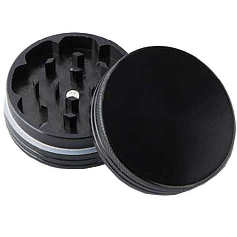 Anodised Grinder 50mm 2 parts - Black