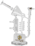 Tsunami Twisted Sprinkler Honeycomb Recycler Bong