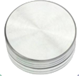 Anodised Grinder 50mm 2 parts - Silver - Puff Puff Palace