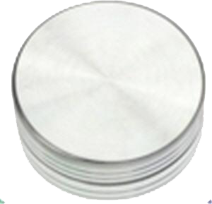 Anodised Grinder 50mm 2 parts - Silver - Puff Puff Palace