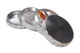 Black Leaf Propeller 4 Part Grinder - 62mm Silver