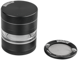 Kannastör Black & Clear-Mid Grinder 4 parts 54mm - Puff Puff Palace