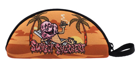 Best Buds Portable Rolling Tray with Zipper - Sunset Sherbet