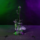 Black Leaf ''Arizona'' Glass Cactus Bong Green