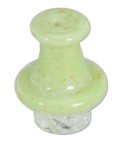 Black Leaf ''Spinner'' Glass Carb Cap - Green