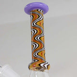 Black Leaf Oil Bong Dab Rig Orange/White