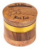 Black Leaf ''THC'' Wooden Grinder