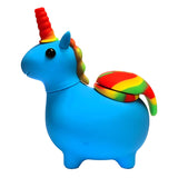 Black Sheep ''Rasta Unicorn'' Blue Silicone Pipe