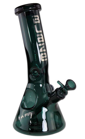 Blaze ''Fire/Ice'' Bong With Lighter Holder Turquoise