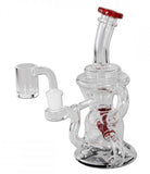 Blaze Dab Rig Recycler Bong Red