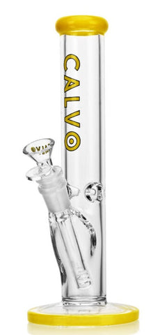 Calvo Cilinder Glass Bong Yellow