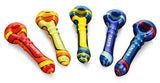 Calvo ''Signature Spoon'' Glass Smoking Pipe - Yellow/Green