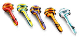 Calvo ''Thin Spoon'' Glass Smoking Pipe - Yellow/Green