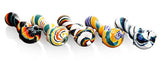 Calvo ''Twisted Spoon'' Glass Smoking Pipe - Multicolour