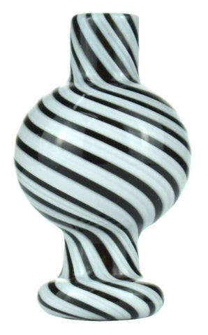 Calvo ''Stripe'' Glass Carb Cap Black/White